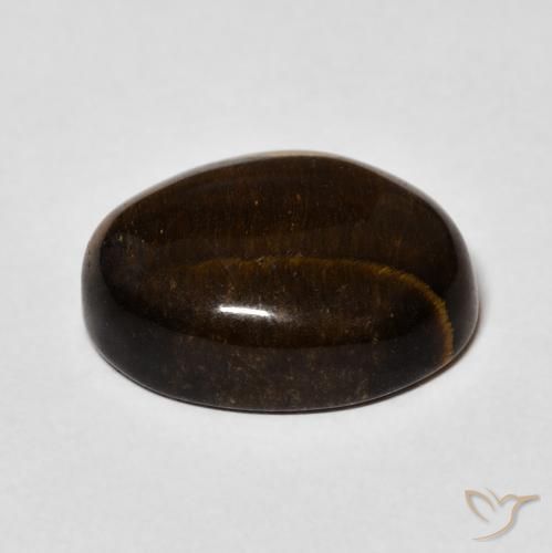 Tiger's Eye Gemstone in 16 x 12 mm (calibrated) Size for Sale, Tiger's Eye Stone in Warm Brown Color