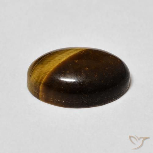 Tiger's Eye Gemstone in 12 x 8 mm (calibrated) Size for Sale, Tiger's Eye Stone in Golden Brown Color