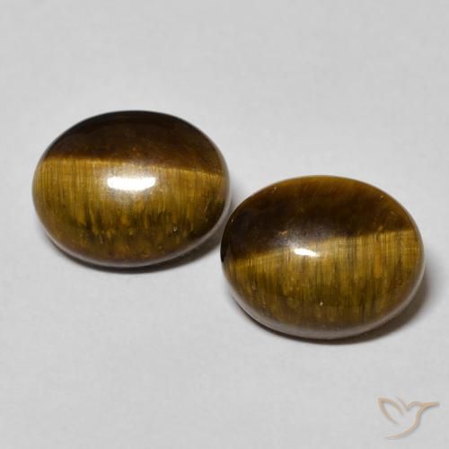 6.24 ct Oval Tiger's Eye, 10.2 x 8.1 mm From Thailand, Photo A