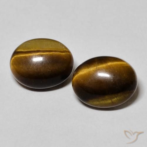 5.97 ct Oval Tiger's Eye, 10.2 x 8.1 mm From Thailand, Photo A
