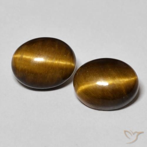 6.1 ct Oval Tiger's Eye, 10.3 x 8.2 mm From Thailand, Photo A