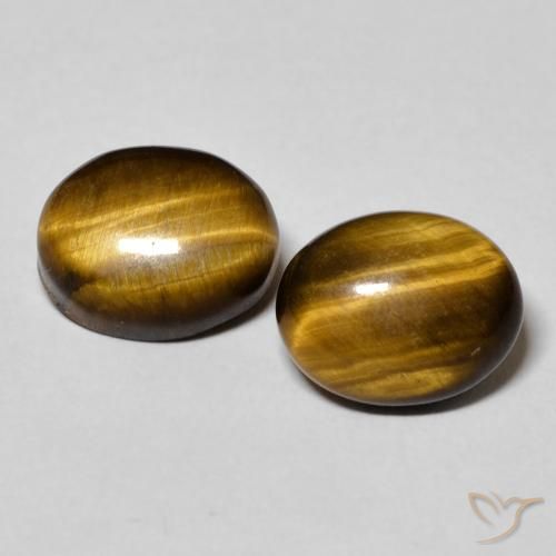5.96 ct Oval Tiger's Eye, 10.2 x 8 mm From Thailand, Photo A