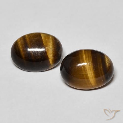 2.3 ct Oval Tiger's Eye, 8.1 x 6.2 mm From Thailand, Photo A