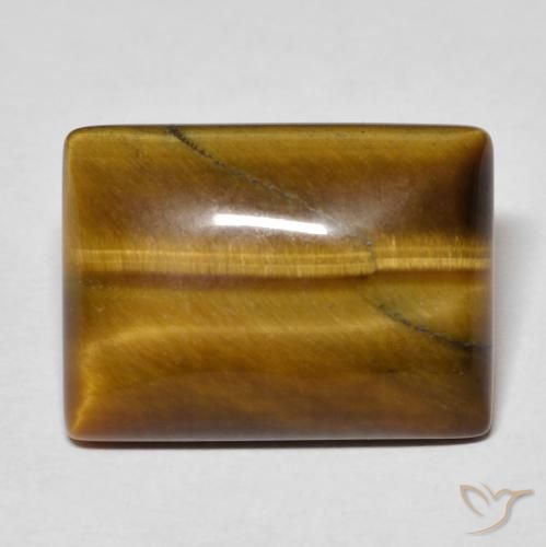 12.27ct Natural Medium Brown Tiger's Eye, Baguette, Opaque