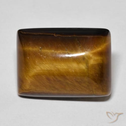13.67ct Natural Medium Brown Tiger's Eye, Baguette, Opaque