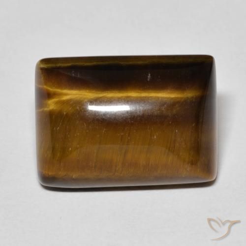 13.92ct Natural Medium Brown Tiger's Eye, Baguette, Opaque
