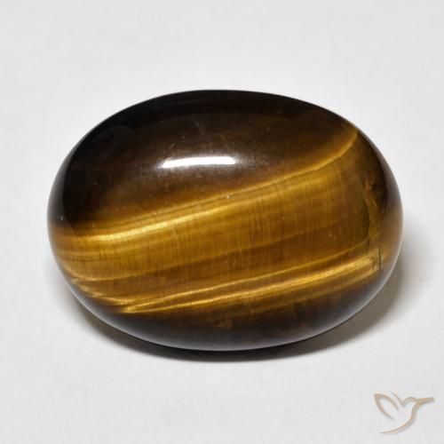 14.48ct Natural Medium Brown Tiger's Eye, Oval, Opaque