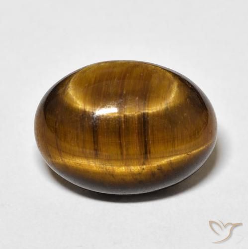 9.88ct Natural Medium Brown Tiger's Eye, Oval, Opaque