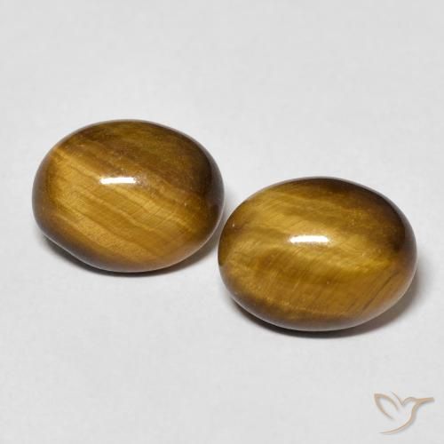 5.78 ct Oval Tiger's Eye, 10.2 x 8 mm From Thailand, Photo A