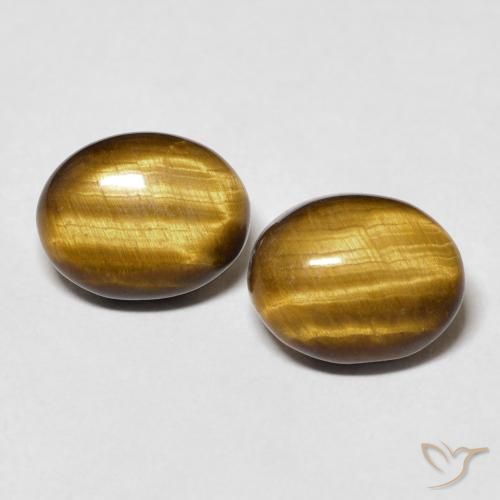 6.38 ct Oval Tiger's Eye, 10.2 x 8 mm From Thailand, Photo A