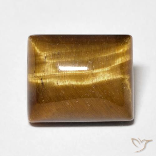 6.28ct Natural Medium Brown Tiger's Eye, Baguette, Opaque