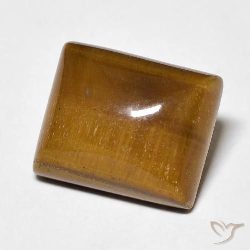 6.15 ct Brown Tiger's Eye Stone, Natural Tiger's Eye in Baguette Cabochon Shape for Sale