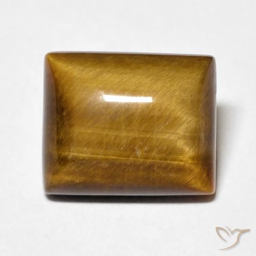 6.12ct Natural Medium Brown Tiger's Eye, Baguette, Opaque