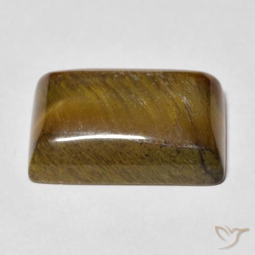 Tiger's Eye Gemstone in 18 x 13 mm (calibrated) Size for Sale, Tiger's Eye Stone in Warm Brown Color