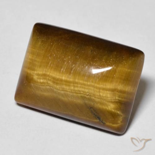 12.68 ct Brown Tiger's Eye Stone, Natural Tiger's Eye in Baguette Cabochon Shape for Sale