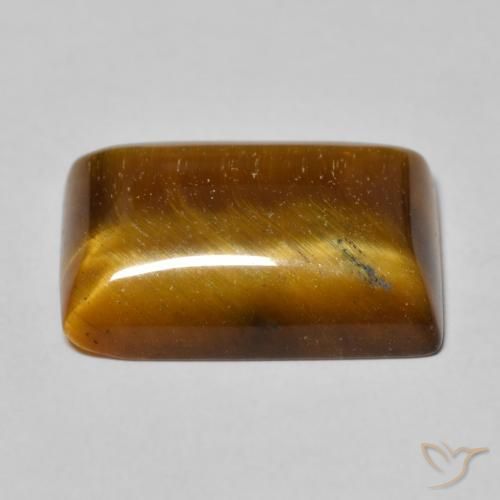 Tiger's Eye Gemstone in 18 x 13 mm (calibrated) Size for Sale, Tiger's Eye Stone in Warm Brown Color