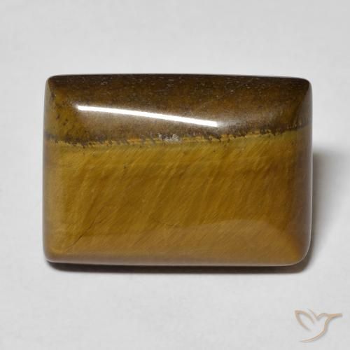 11.12ct Natural Medium Brown Tiger's Eye, Baguette, Opaque