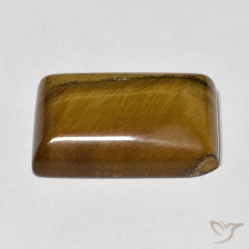 Tiger's Eye Gemstone in 18 x 13 mm (calibrated) Size for Sale, Tiger's Eye Stone in Medium Brown Color