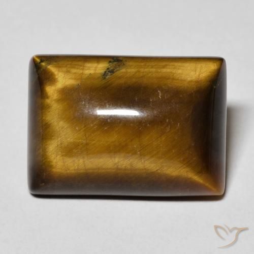 12.62ct Natural Medium Brown Tiger's Eye, Baguette, Opaque