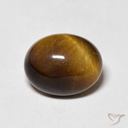 3.41ct Natural Warm Brown Tiger's Eye, Oval, Opaque