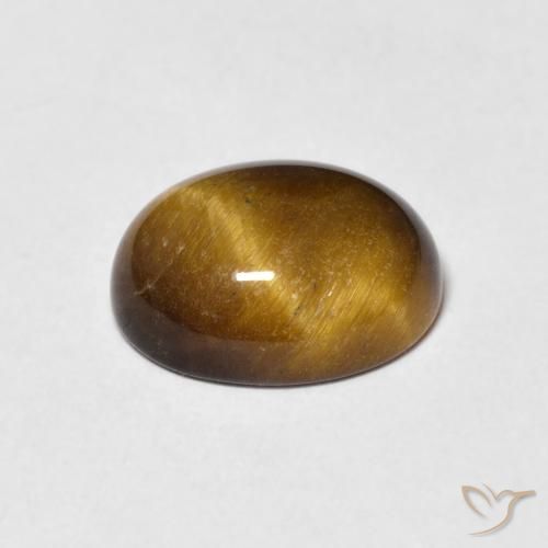 Tiger's Eye Gemstone in 11 x 9 mm (calibrated) Size for Sale, Tiger's Eye Stone in Warm Brown Color
