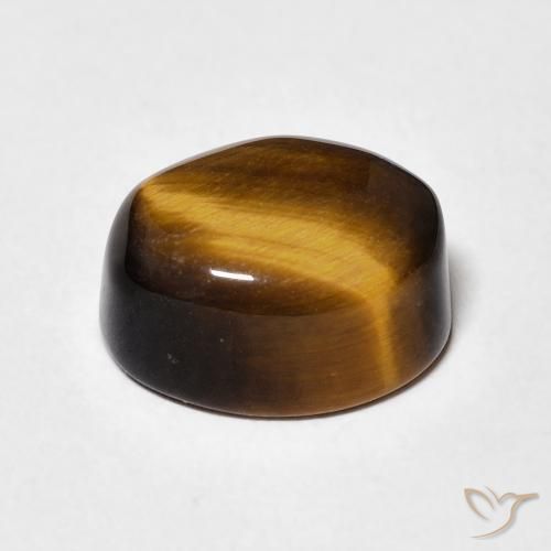 Tiger's Eye Gemstone in 11 x 9 mm (calibrated) Size for Sale, Tiger's Eye Stone in Golden Brown Color