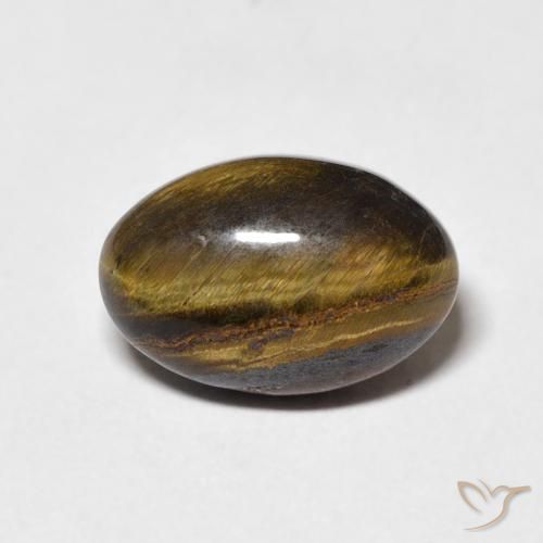 4.23ct Natural Warm Brown Tiger's Eye, Oval, Opaque