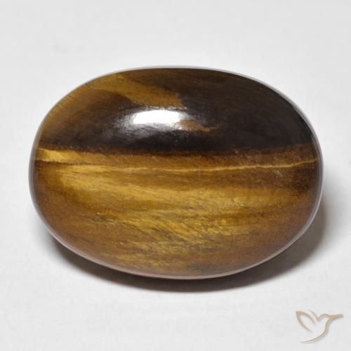 26.42ct Natural Medium Brown Tiger's Eye, Oval, Opaque