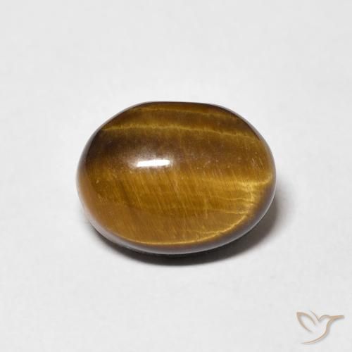 3.04ct Natural Medium Brown Tiger's Eye, Oval, Opaque