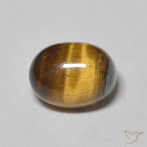 2.15ct Natural Yellowish Brown Tiger's Eye, Oval, Opaque