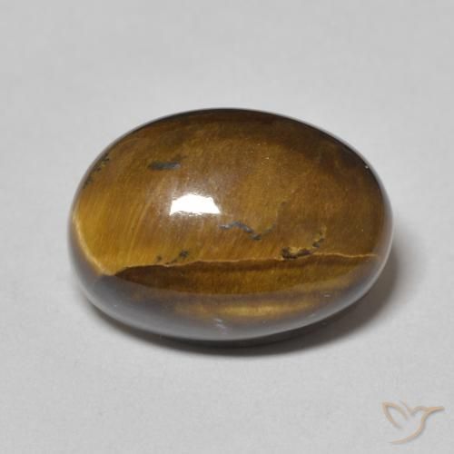7.31ct Natural Warm Brown Tiger's Eye, Oval, Opaque