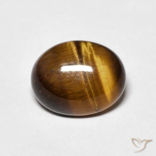 1.72ct Natural Golden Brown Tiger's Eye, Oval, Opaque
