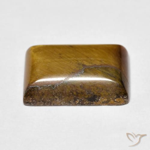 Tiger's Eye Gemstone in 14 x 10 mm (calibrated) Size for Sale, Tiger's Eye Stone in Golden Brown Color