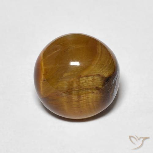 2.13ct Natural Medium Brown Tiger's Eye, Round, Opaque