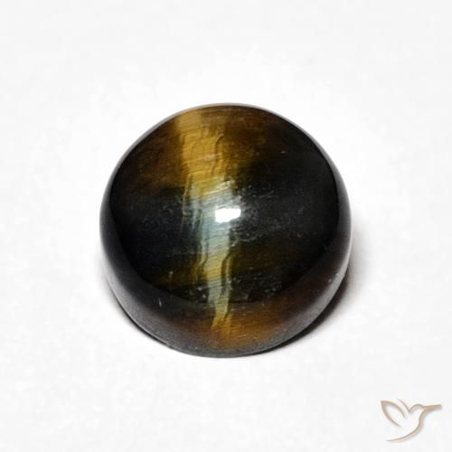 2.25ct Natural Warm Brown Tiger's Eye, Round, Opaque
