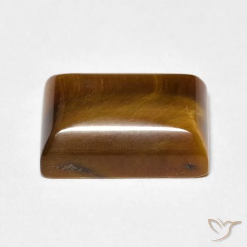 Tiger's Eye Gemstone in 14 x 10 mm (calibrated) Size for Sale, Tiger's Eye Stone in Warm Brown Color