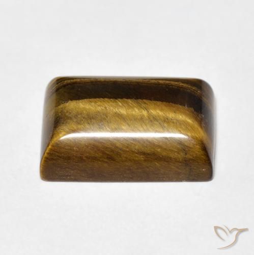 Tiger's Eye Gemstone in 14.3 x 10.3 mm Size for Sale, Tiger's Eye Stone in Medium Brown Color