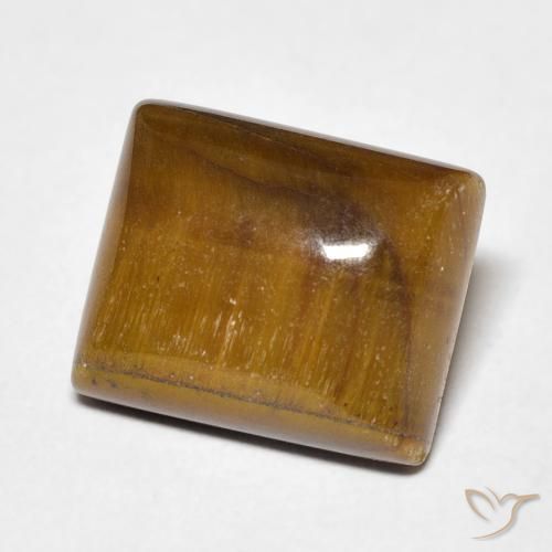6.05 ct Brown Tiger's Eye Stone, Natural Tiger's Eye in Baguette Cabochon Shape for Sale