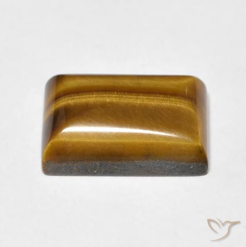Tiger's Eye Gemstone in 14 x 10 mm (calibrated) Size for Sale, Tiger's Eye Stone in Warm Brown Color
