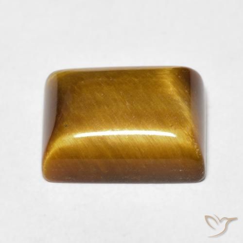 Tiger's Eye Gemstone in 12 x 10 mm (calibrated) Size for Sale, Tiger's Eye Stone in Warm Brown Color