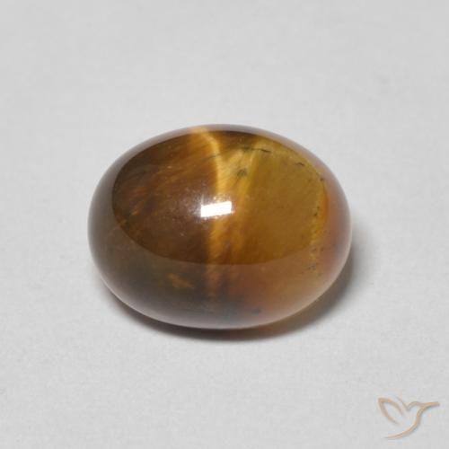2.64ct Natural Warm Brown Tiger's Eye, Oval, Opaque