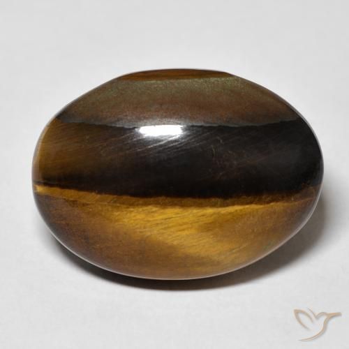26.28ct Natural Yellowish Brown Tiger's Eye, Oval, Opaque