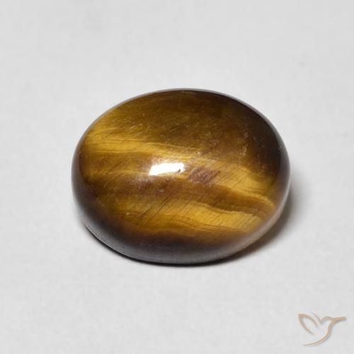 3.08ct Natural Warm Brown Tiger's Eye, Oval, Opaque