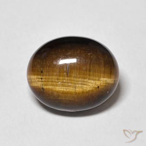 4.79ct Natural Yellowish Brown Tiger's Eye, Oval, Opaque