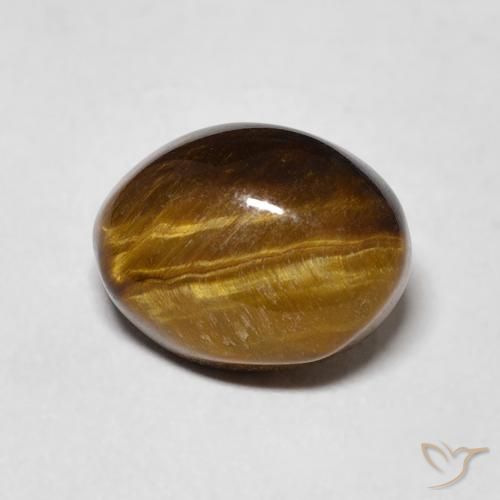3.30ct Natural Medium Brown Tiger's Eye, Oval, Opaque