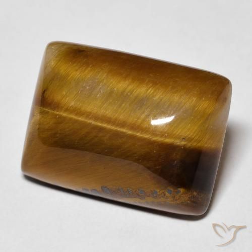 13.72 ct Brown Tiger's Eye Stone, Natural Tiger's Eye in Baguette Cabochon Shape for Sale
