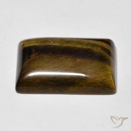 Tiger's Eye Gemstone in 18 x 13 mm (calibrated) Size for Sale, Tiger's Eye Stone in Warm Brown Color