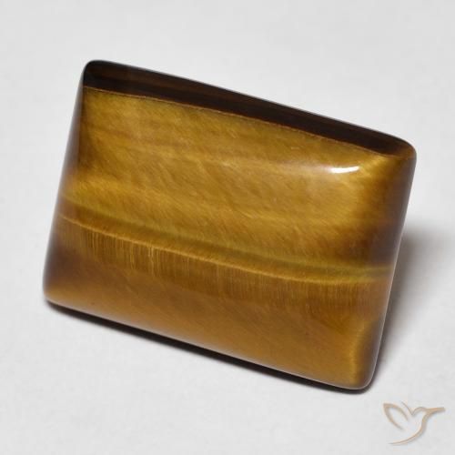 11.48 ct Brown Tiger's Eye Stone, Natural Tiger's Eye in Baguette Cabochon Shape for Sale
