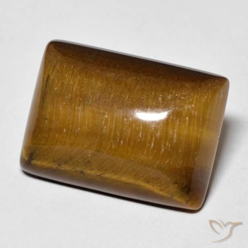 13.64 ct Brown Tiger's Eye Stone, Natural Tiger's Eye in Baguette Cabochon Shape for Sale