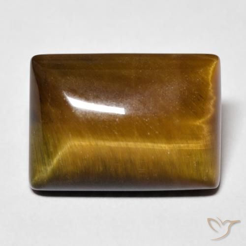 13.48ct Natural Golden Brown Tiger's Eye, Baguette, Opaque